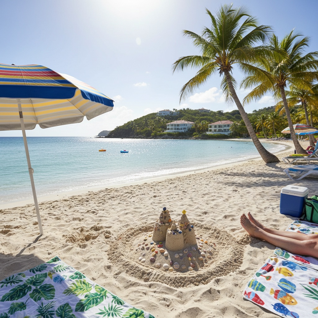 Calm family-friendly Puerto Rico beach